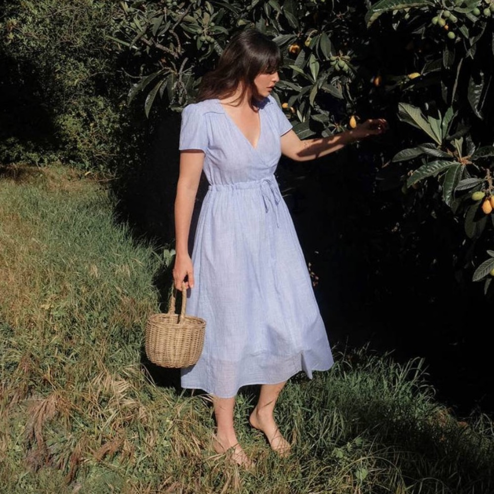 Christy Dawn Sawn Dress Maya Blue Stripe